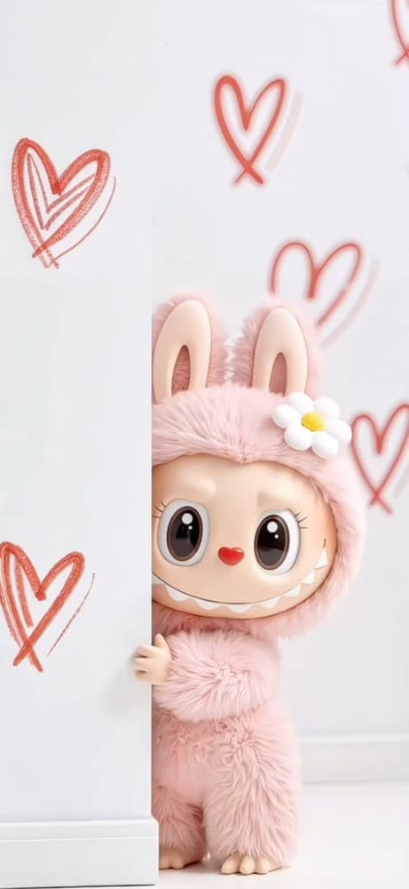 Peekaboo Labubu with Love
